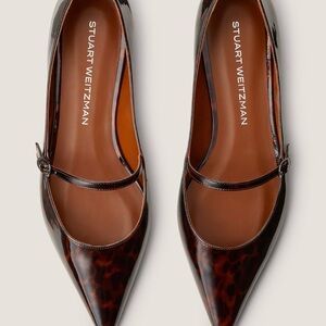 Stuart Weitzman Brown Leopard Flats